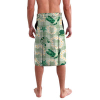 Aloha Hawaii Paniolo Mint Palaka Lavalava Coastal Rodeo - Polynesian Pride