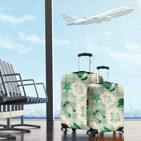 Aloha Hawaii Paniolo Mint Palaka Luggage Cover Coastal Rodeo - Polynesian Pride