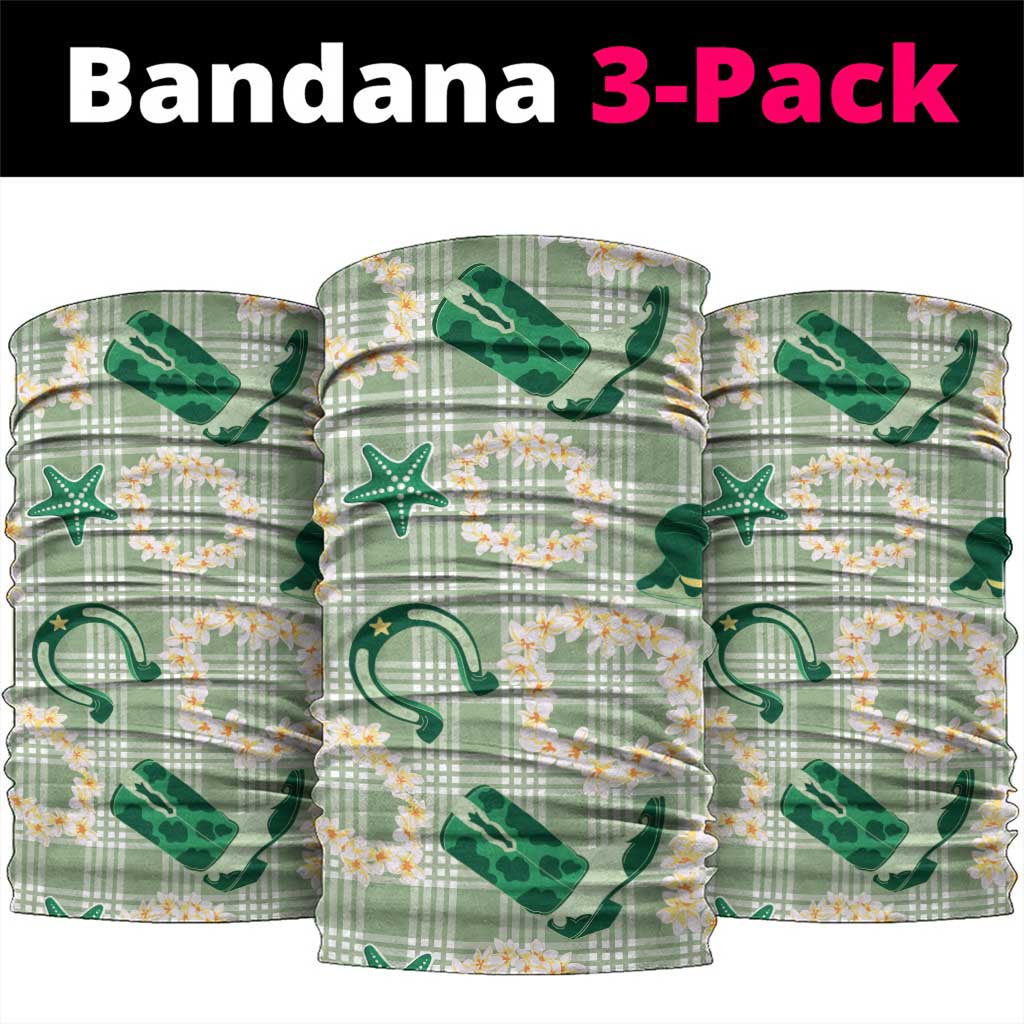 Aloha Hawaii Paniolo Mint Palaka Neck Gaiter Coastal Rodeo - Polynesian Pride