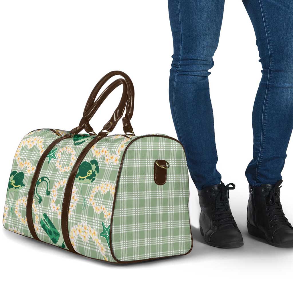 Aloha Hawaii Paniolo Mint Palaka Travel Bag Coastal Rodeo LT7 - Polynesian Pride