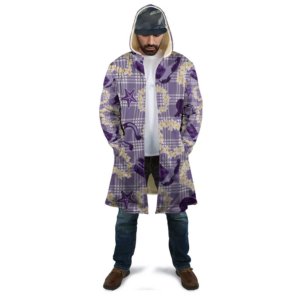 Aloha Hawaii Paniolo Lavender Palaka Cloak Coastal Rodeo LT7 - Polynesian Pride