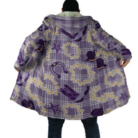 Aloha Hawaii Paniolo Lavender Palaka Cloak Coastal Rodeo LT7 - Polynesian Pride
