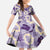 Aloha Hawaii Paniolo Lavender Palaka Family Matching Off The Shoulder Long Sleeve Dress and Hawaiian Shirt Coastal Rodeo - Polynesian Pride