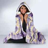 Aloha Hawaii Paniolo Lavender Palaka Hooded Blanket Coastal Rodeo LT7 - Polynesian Pride