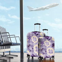 Aloha Hawaii Paniolo Lavender Palaka Luggage Cover Coastal Rodeo - Polynesian Pride