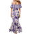 Aloha Hawaii Paniolo Lavender Palaka Mermaid Dress Coastal Rodeo - Polynesian Pride