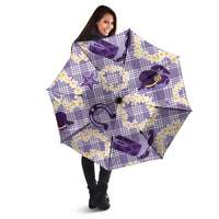 Aloha Hawaii Paniolo Lavender Palaka Umbrella Coastal Rodeo LT7 - Polynesian Pride