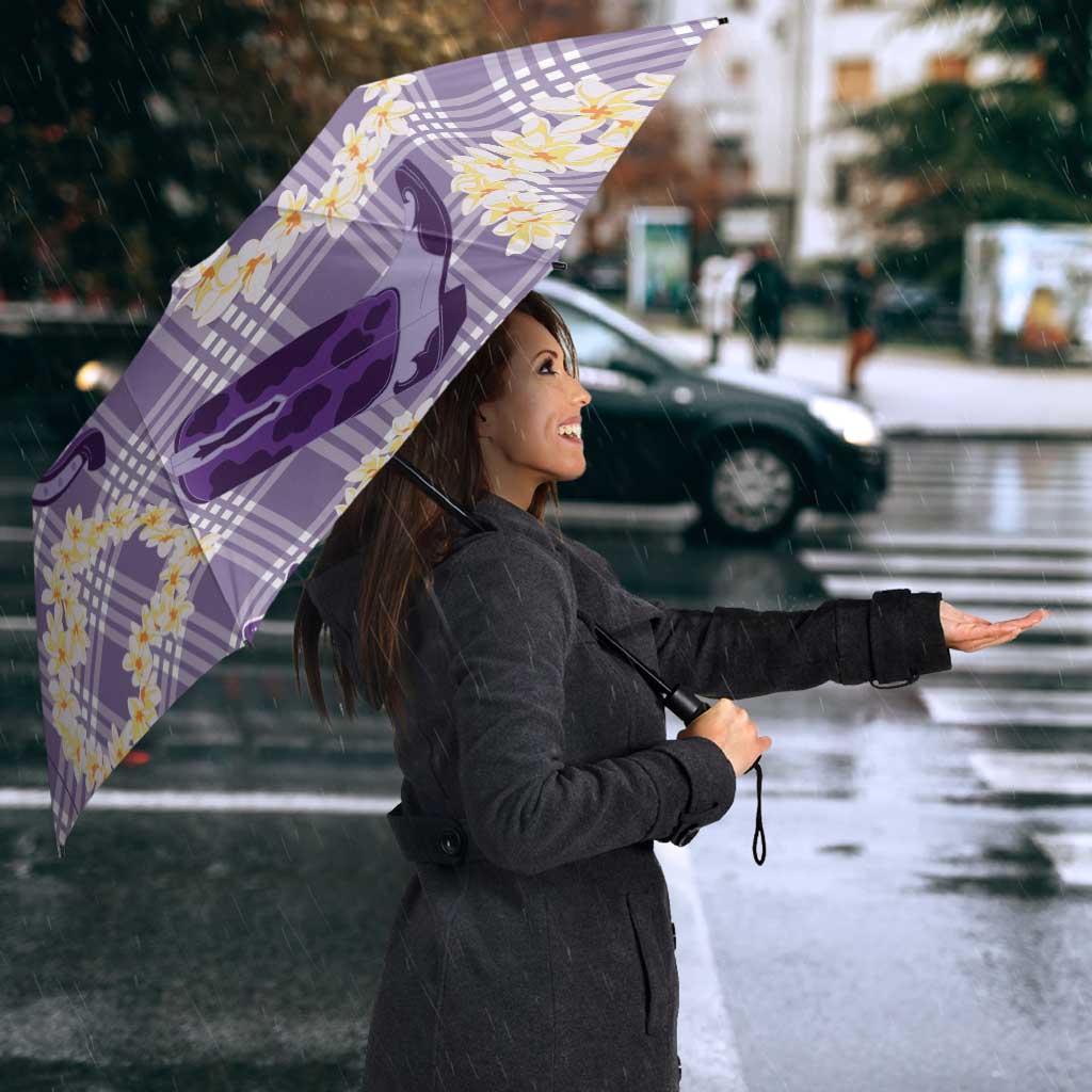 Aloha Hawaii Paniolo Lavender Palaka Umbrella Coastal Rodeo LT7 - Polynesian Pride