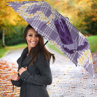 Aloha Hawaii Paniolo Lavender Palaka Umbrella Coastal Rodeo LT7 - Polynesian Pride