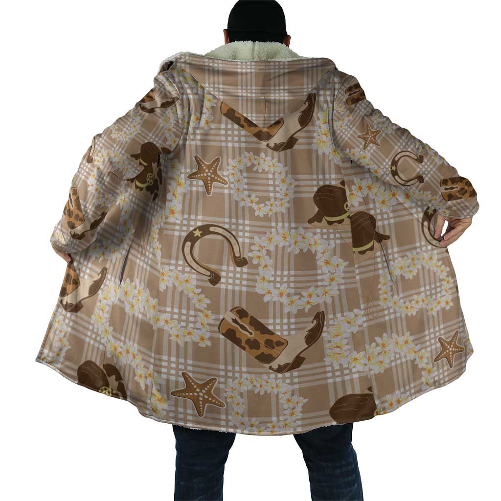 Aloha Hawaii Paniolo Khaki Palaka Cloak Coastal Rodeo LT7 - Polynesian Pride