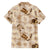 Aloha Hawaii Paniolo Khaki Palaka Family Matching Off The Shoulder Long Sleeve Dress and Hawaiian Shirt Coastal Rodeo - Polynesian Pride