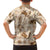 Aloha Hawaii Paniolo Khaki Palaka Family Matching Off Shoulder Maxi Dress and Hawaiian Shirt Coastal Rodeo - Polynesian Pride