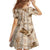 Aloha Hawaii Paniolo Khaki Palaka Family Matching Off Shoulder Maxi Dress and Hawaiian Shirt Coastal Rodeo - Polynesian Pride