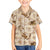 Aloha Hawaii Paniolo Khaki Palaka Family Matching Off Shoulder Maxi Dress and Hawaiian Shirt Coastal Rodeo - Polynesian Pride