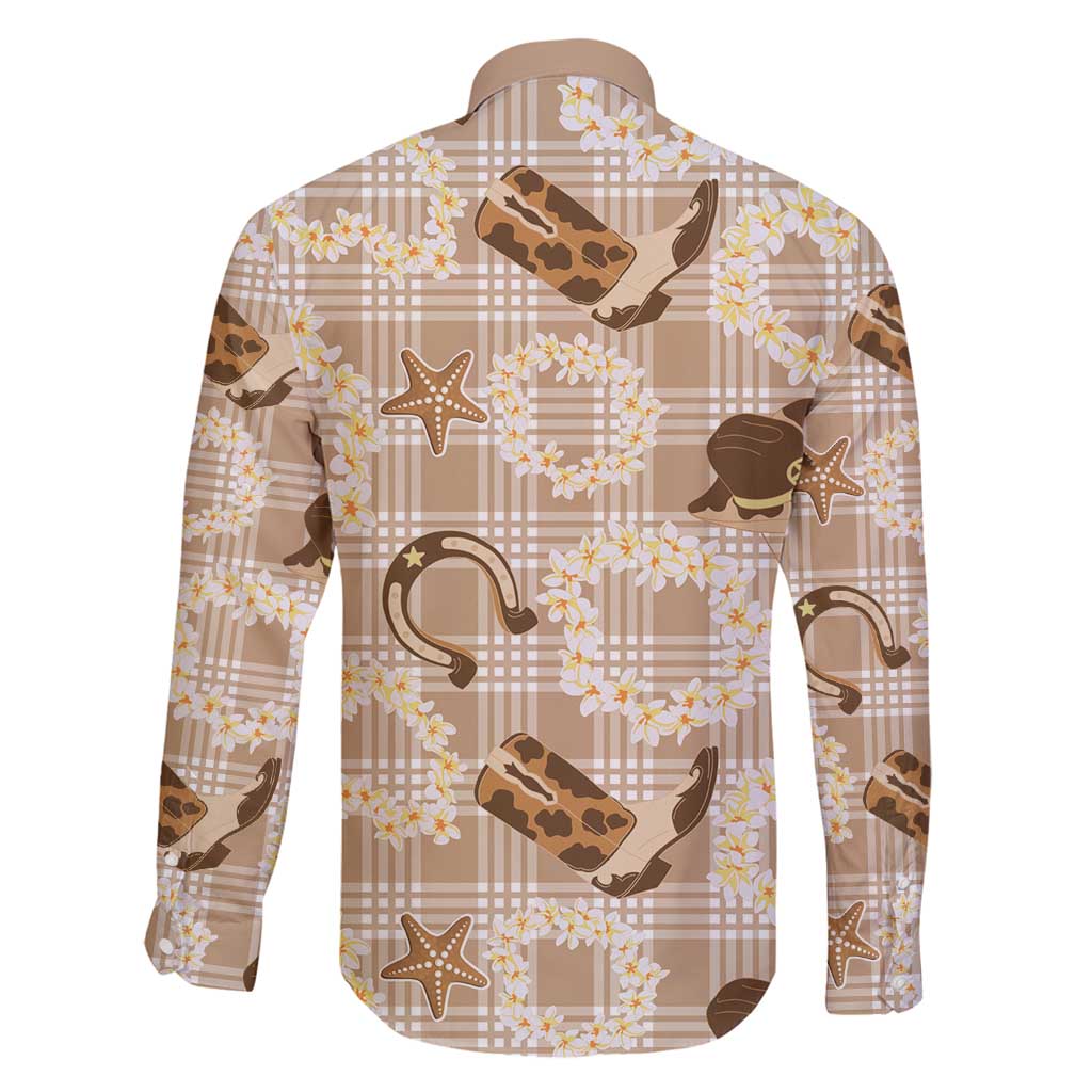 Aloha Hawaii Paniolo Khaki Palaka Family Matching Puletasi and Hawaiian Shirt Coastal Rodeo LT7 - Polynesian Pride