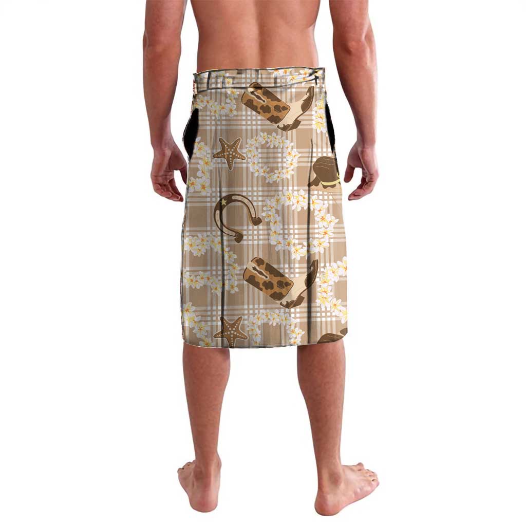Aloha Hawaii Paniolo Khaki Palaka Lavalava Coastal Rodeo - Polynesian Pride