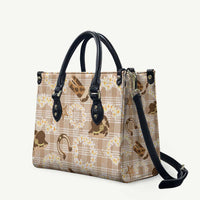 Aloha Hawaii Paniolo Khaki Palaka Leather Bag Coastal Rodeo LT7 Khaki - Polynesian Pride