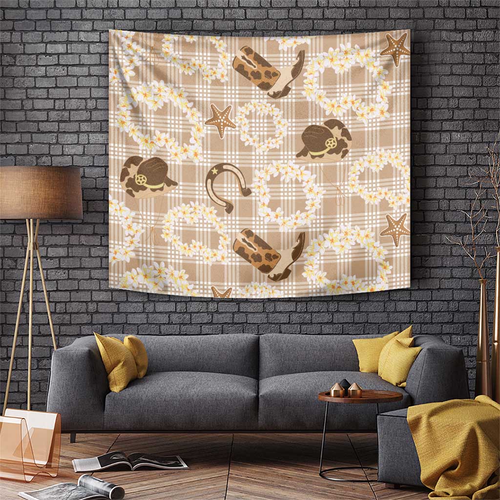 Aloha Hawaii Paniolo Khaki Palaka Tapestry Coastal Rodeo LT7 Khaki - Polynesian Pride