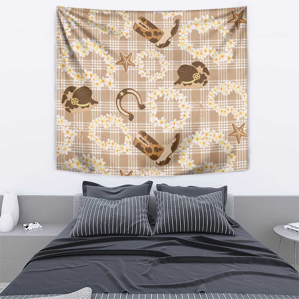 Aloha Hawaii Paniolo Khaki Palaka Tapestry Coastal Rodeo LT7 - Polynesian Pride