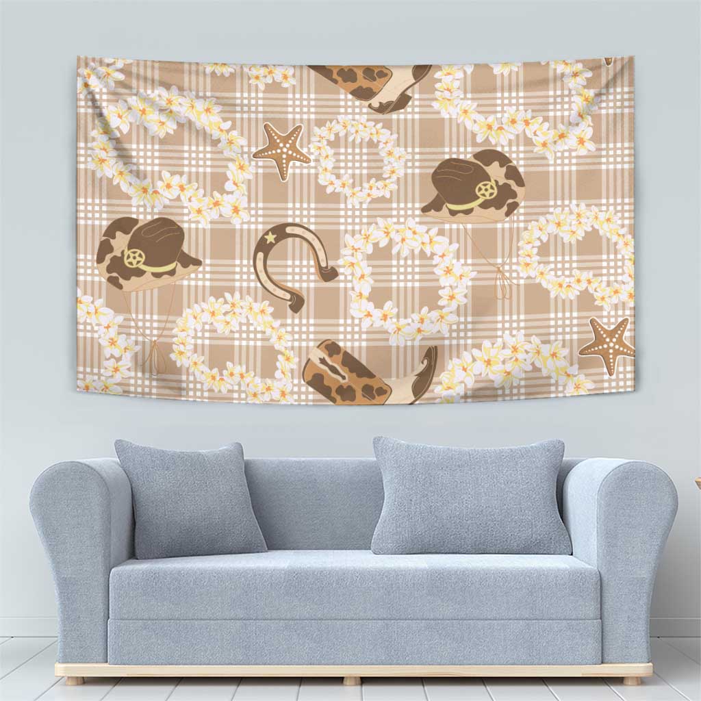 Aloha Hawaii Paniolo Khaki Palaka Tapestry Coastal Rodeo LT7 - Polynesian Pride
