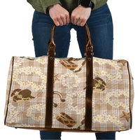 Aloha Hawaii Paniolo Khaki Palaka Travel Bag Coastal Rodeo LT7 Khaki - Polynesian Pride