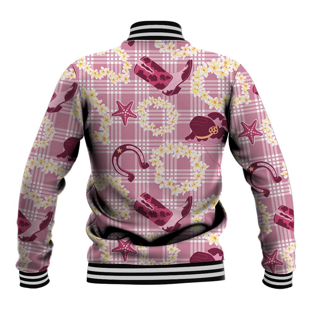 Aloha Hawaii Paniolo Lokelani Rose Palaka Baseball Jacket Coastal Rodeo LT7 - Polynesian Pride
