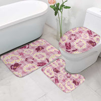 Aloha Hawaii Paniolo Lokelani Rose Palaka Bathroom Set Coastal Rodeo - Polynesian Pride