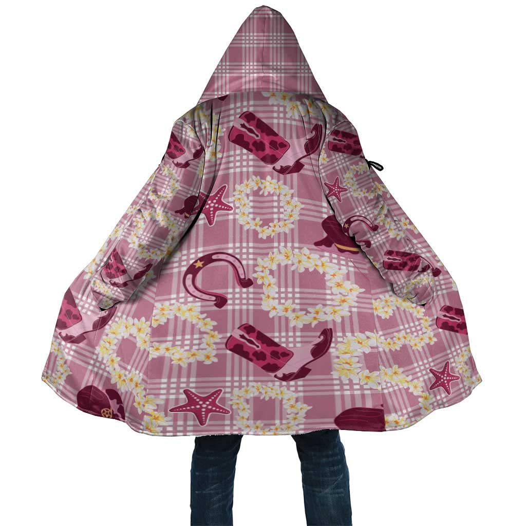 Aloha Hawaii Paniolo Lokelani Rose Palaka Cloak Coastal Rodeo LT7 Unisex Rose Pink - Polynesian Pride