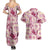 Aloha Hawaii Paniolo Lokelani Rose Palaka Couples Matching Summer Maxi Dress and Hawaiian Shirt Coastal Rodeo - Polynesian Pride