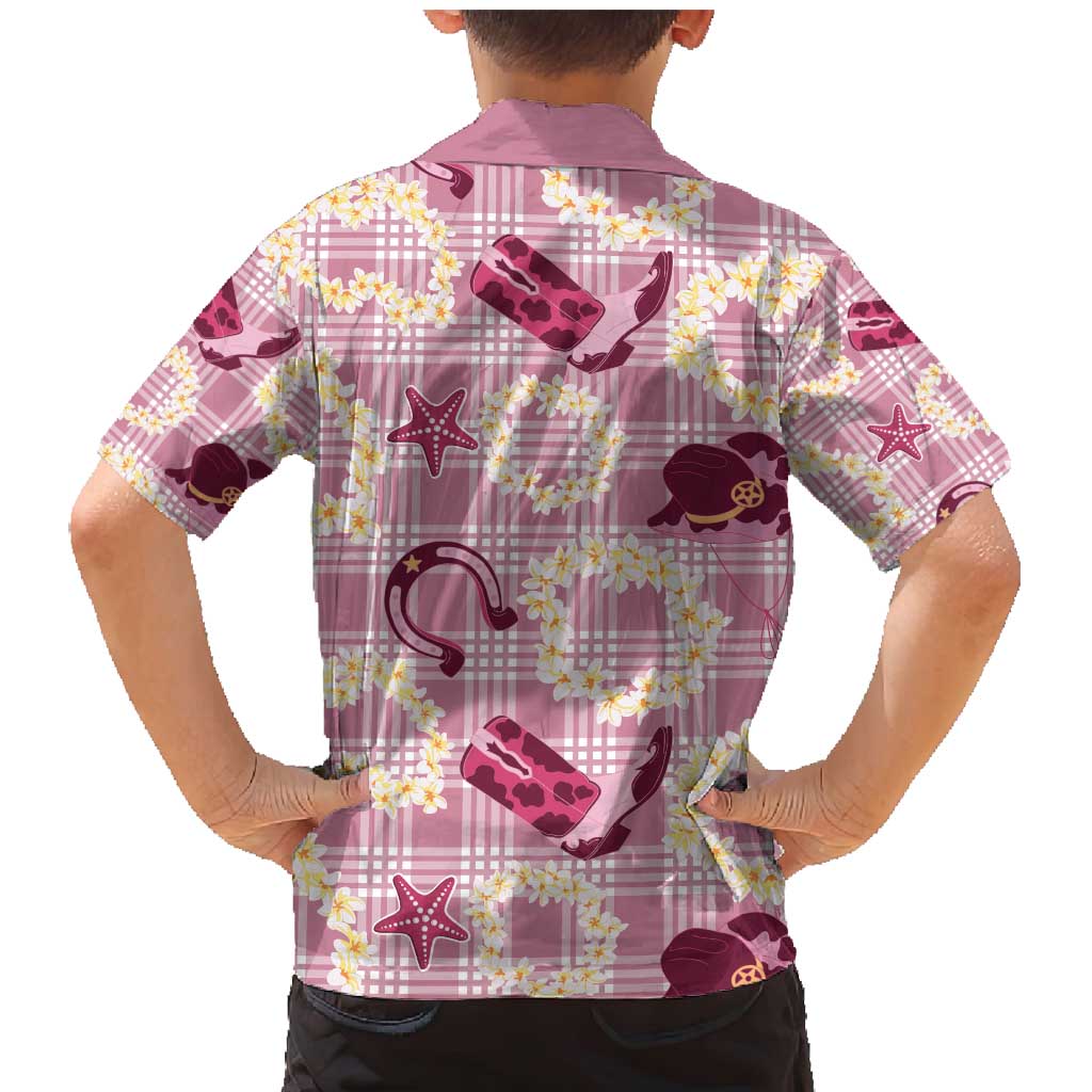 Aloha Hawaii Paniolo Lokelani Rose Palaka Family Matching Mermaid Dress and Hawaiian Shirt Coastal Rodeo - Polynesian Pride