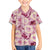 Aloha Hawaii Paniolo Lokelani Rose Palaka Family Matching Off The Shoulder Long Sleeve Dress and Hawaiian Shirt Coastal Rodeo - Polynesian Pride