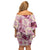 Aloha Hawaii Paniolo Lokelani Rose Palaka Family Matching Off Shoulder Short Dress and Hawaiian Shirt Coastal Rodeo - Polynesian Pride