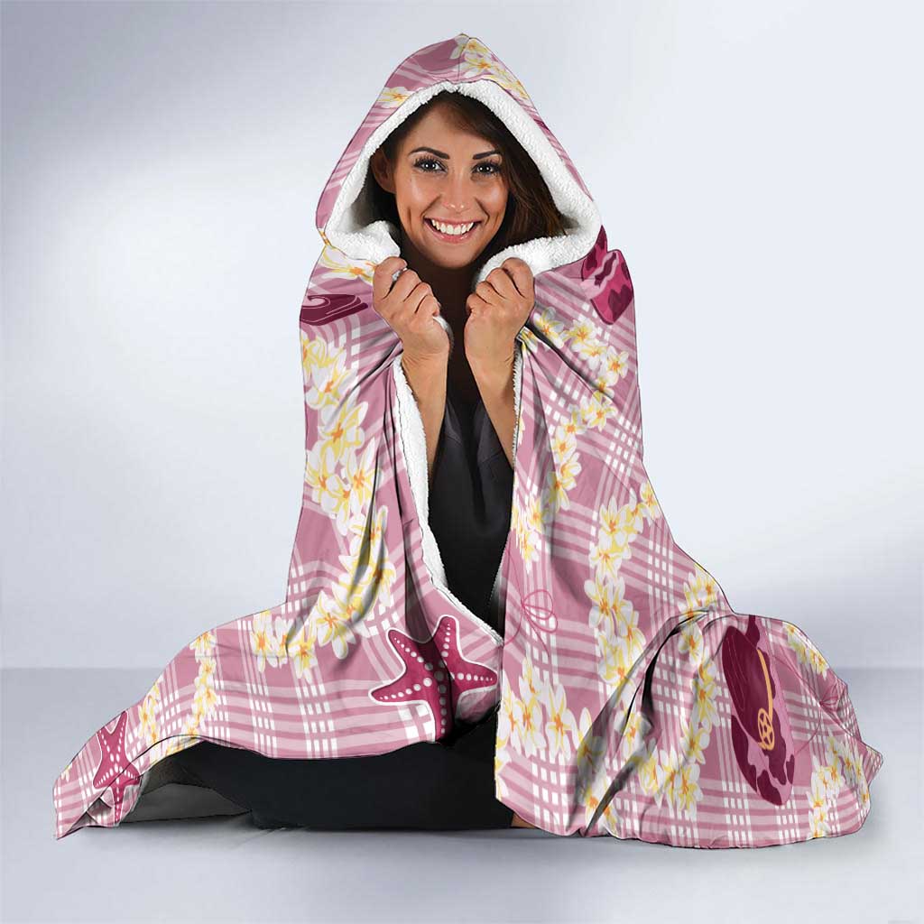Aloha Hawaii Paniolo Lokelani Rose Palaka Hooded Blanket Coastal Rodeo LT7 - Polynesian Pride