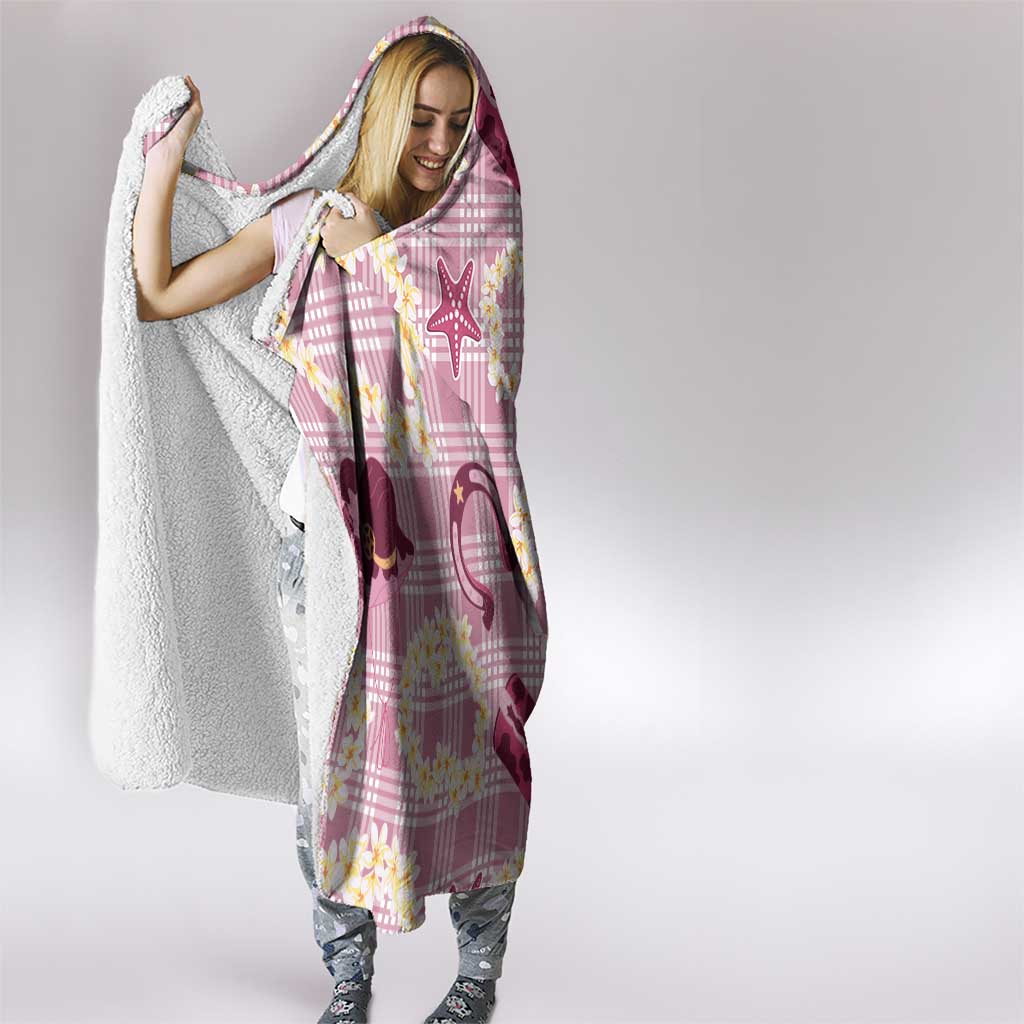 Aloha Hawaii Paniolo Lokelani Rose Palaka Hooded Blanket Coastal Rodeo LT7 - Polynesian Pride