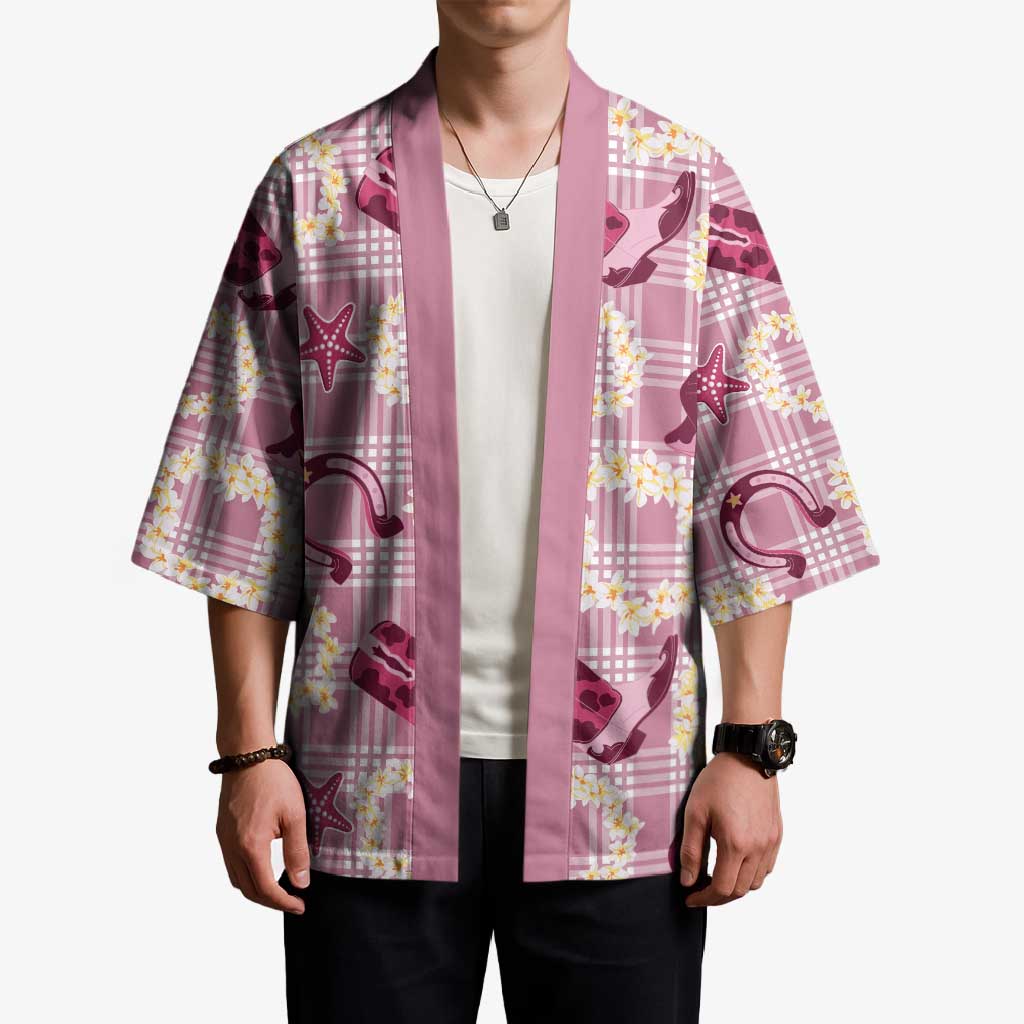 Aloha Hawaii Paniolo Lokelani Rose Palaka Kimono Coastal Rodeo - Polynesian Pride