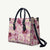 Aloha Hawaii Paniolo Lokelani Rose Palaka Leather Bag Coastal Rodeo - Polynesian Pride