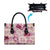 Aloha Hawaii Paniolo Lokelani Rose Palaka Leather Bag Coastal Rodeo - Polynesian Pride