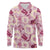 Aloha Hawaii Paniolo Lokelani Rose Palaka Long Sleeve Polo Shirt Coastal Rodeo - Polynesian Pride