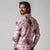 Aloha Hawaii Paniolo Lokelani Rose Palaka Long Sleeve Polo Shirt Coastal Rodeo - Polynesian Pride