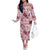 Aloha Hawaii Paniolo Lokelani Rose Palaka Off The Shoulder Long Sleeve Dress Coastal Rodeo - Polynesian Pride