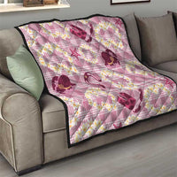 Aloha Hawaii Paniolo Lokelani Rose Palaka Quilt Coastal Rodeo - Polynesian Pride