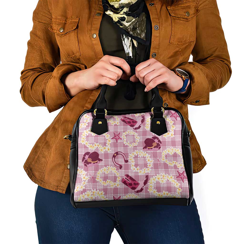 Aloha Hawaii Paniolo Lokelani Rose Palaka Shoulder Handbag Coastal Rodeo LT7 - Polynesian Pride