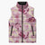 Aloha Hawaii Paniolo Lokelani Rose Palaka Sleeveless Puffer Jacket Coastal Rodeo - Polynesian Pride