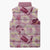 Aloha Hawaii Paniolo Lokelani Rose Palaka Sleeveless Puffer Jacket Coastal Rodeo - Polynesian Pride