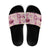 Aloha Hawaii Paniolo Lokelani Rose Palaka Slide Sandals Coastal Rodeo - Polynesian Pride