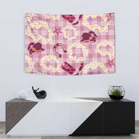 Aloha Hawaii Paniolo Lokelani Rose Palaka Tapestry Coastal Rodeo - Polynesian Pride