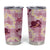 Aloha Hawaii Paniolo Lokelani Rose Palaka Tumbler Cup Coastal Rodeo - Polynesian Pride