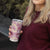 Aloha Hawaii Paniolo Lokelani Rose Palaka Tumbler Cup Coastal Rodeo - Polynesian Pride
