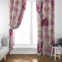 Aloha Hawaii Paniolo Lokelani Rose Palaka Window Curtain Coastal Rodeo - Polynesian Pride