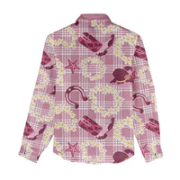 Aloha Hawaii Paniolo Lokelani Rose Palaka Women Casual Shirt Coastal Rodeo - Polynesian Pride